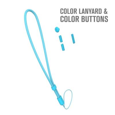 Catalyst Colored Lanyard & Buttons Bondi Blue