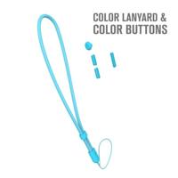 Catalyst Colored Lanyard & Buttons Bondi Blue - thumbnail