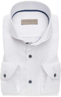 John Miller Heren Overhemd Spierwit Cutaway Tailored Fit