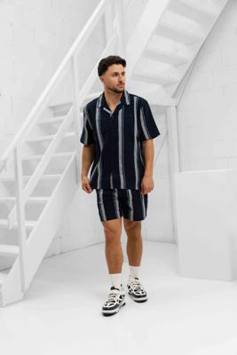 Pure Path Cuban Zomerset Heren Donkerblauw - Maat S - Kleur: Donkerblauw | Soccerfanshop