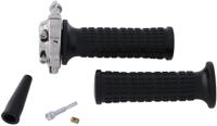 Domino gasgreep set "vintage" throttle grips alu chr vint lario - thumbnail