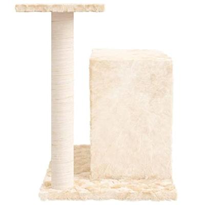 VidaXL Kattenmeubel met sisal krabpaal 51 cm crèmekleurig