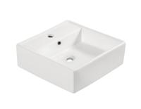 Wiesbaden Larx waskom 38,5 x 38,5 x 13 cm keramiek glans wit 32.3405 - thumbnail