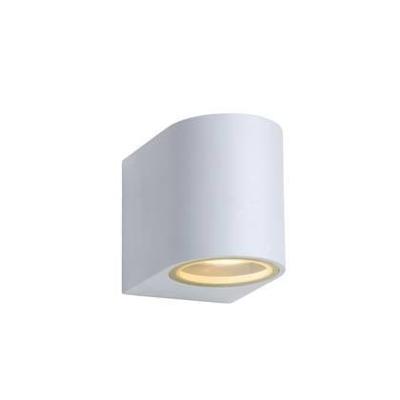 Lucide ZORA-LED - Wandspot / Wandlamp Binnen/Buiten - LED Dimb. - GU10 - 1x5W 3000K - IP44 - Wit Lucide ZORA-LED - Wandspot / Wandlamp Binnen/Buiten - LED Dimb. - GU10 - 1x5W 3000K - IP44 - Wit