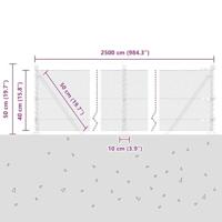 VidaXL Afrasteringspaal zilver 25 x 0,4 m (13 mm gaas) staal - thumbnail
