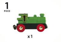 BRIO World Groene locomotief op batterijen - thumbnail