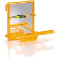 Parkieten kaptafeltje met zitstok - thumbnail