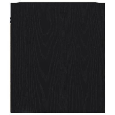 Nachtkastje wandmontage 38x34x40 cm zwart