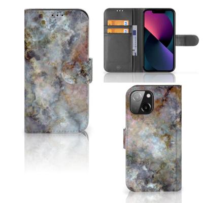 iPhone 13 Mini | Bookcase | Marmer Grijs