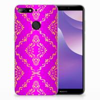 Siliconen Hoesje Huawei Y6 (2018) Barok Roze - thumbnail