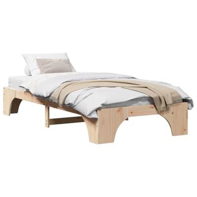 Bedframe Naturel 80 x 200 cm Massief grenenhout