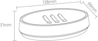 Zeepschaal vrijstaand Sealskin Mood Groen