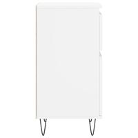 Dressoirs 2 st 40x35x70 cm bewerkt hout wit - thumbnail