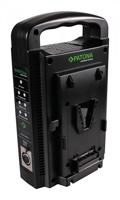 Dubbele V-Mount lader voor o.a. Sony BP-95W, BP-GL65, BP-190WS - met 4-Pin XLR kabel - thumbnail