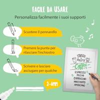 Securit krijtmarker medium, wit - thumbnail