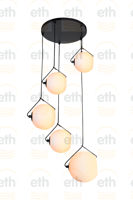 ETH Grote vide hanglampOrb Opal - 05-HL4268-3067 - thumbnail