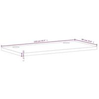 Bureaublad 110x60x2,5 cm massief beukenhout - thumbnail