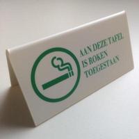 Bordje bxh 125x65mm ROKEN TOEGESTAAN - thumbnail