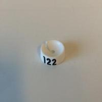 MB wit/zwart 122 voor op kledinghanger - thumbnail