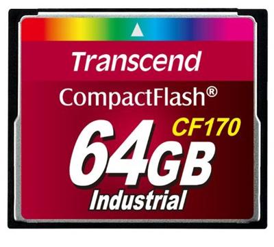 Transcend CF170 Industrial CF-kaart Industrial 64 GB Transcend CF170 Industrial CF-kaart Industrial 64 GB