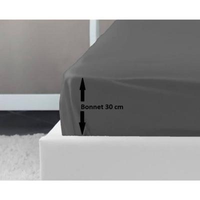 LOVELY HOME Hoeslaken 100% katoen 160x200x30 cm donkergrijs LOVELY HOME Hoeslaken 100% katoen 160x200x30 cm donkergrijs