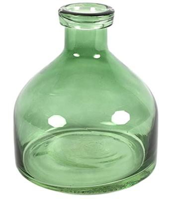 Countryfield Bloemenvaas Low Bottle - groen - glas - H20 cmA