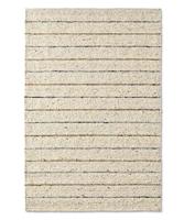 Tapeso Wollen vloerkleed strepen - Jarl bruin|grijs - 200x290 cm - thumbnail