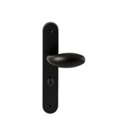 Hardbrass Knopkruk Golf op ovaal langschild WC63/8mm - zwart - thumbnail