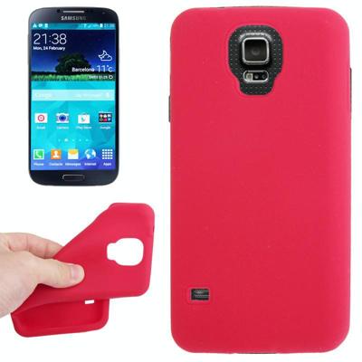 Anti-kras Silicon hoesje voor Samsung Galaxy S V / S5 / G900 (rood) Anti-kras Silicon hoesje voor Samsung Galaxy S V / S5 / G900 (rood)