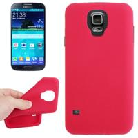 Anti-kras Silicon hoesje voor Samsung Galaxy S V / S5 / G900 (rood) - thumbnail