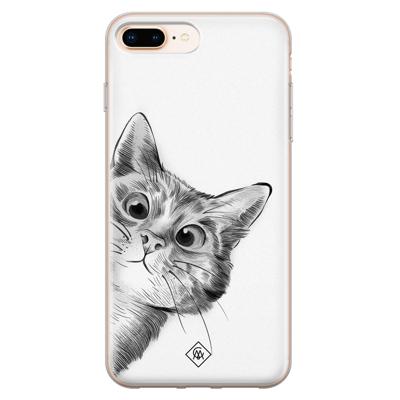 iPhone 8 Plus/7 Plus siliconen hoesje - Peekaboo