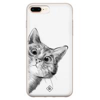 iPhone 8 Plus/7 Plus siliconen hoesje - Peekaboo - thumbnail