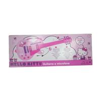 Kindergitaar Hello Kitty Elektronica Microfoon Roze - thumbnail