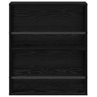 Tijdschrift Rek 2 pcs Zwart Eiken 60 x 12 x 70 cm Bewerkt hout - thumbnail