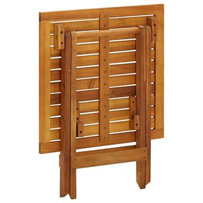 VidaXL Bistrotafel 46x46x47 cm massief acaciahout VidaXL Bistrotafel 46x46x47 cm massief acaciahout