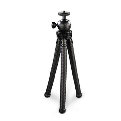Hama Tripod 1/4 inch Werkhoogte: 16 - 27 cm Zwart Voor smartphones en GoPro, Kogelkop