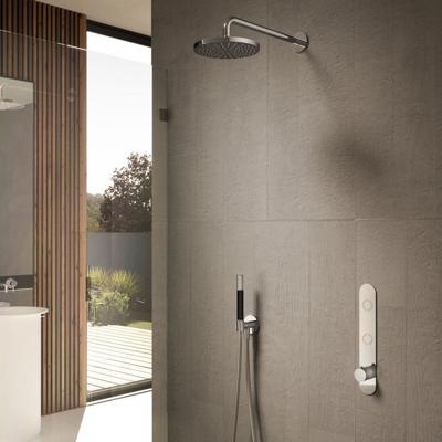 Hotbath Complete Regendouche Cobber Inbouwset Met 2 Pushbuttons