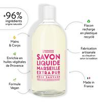 Compagnie de Provence Rose Sauvage Savon Liquide Marseille Extra Pur 1000ml - thumbnail