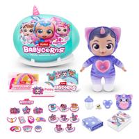 Zuru babycorn rainbocorn pluche knuffel + licht en geluid - thumbnail