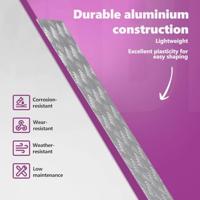 VidaXL Trap tread rechthoekig 2 pcs zilver 90 x 30 cm aluminium - thumbnail