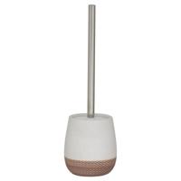 Toiletborstel met houder vrijstaand Sealskin Braid Zand - thumbnail