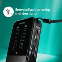 Transistor Radio Philips TAR1509/00 Zwart - thumbnail