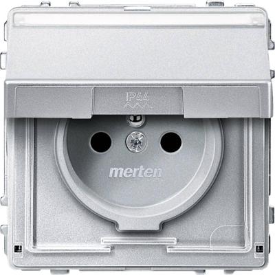 Merten MEG2612-7260 Wandcontactdoos AquaDesign Aluminium 1 stuk(s)