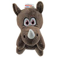 Hondenknuffel Henny Neushoorn L 40 centimeter Taupe - thumbnail