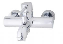 Badkraan Wiesbaden Cadans | Opbouw | Mengkraan | 2-weg | hoh 15 cm | 1-hendel | Rond | Chroom