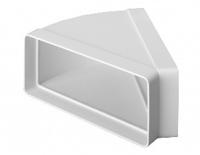 Horizontale bocht 45° - 220x90mm - thumbnail