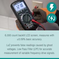 Extech Extech EX520A Multimeter Digitaal CAT IV 600 V Weergave (counts): 6000 - thumbnail
