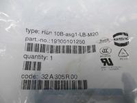 Socketbehuizing Han® 10B-asg1-LB-M20 19300101250 Harting 10 stuk(s) - thumbnail