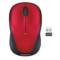 Logitech M235 Muis Radiografisch Optisch Rood/zwart 3 Toetsen 1000 dpi - thumbnail