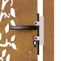 Poort 105x155 cm boomontwerp cortenstaal - thumbnail